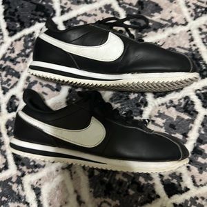 Kids Nike Cortez Black/White